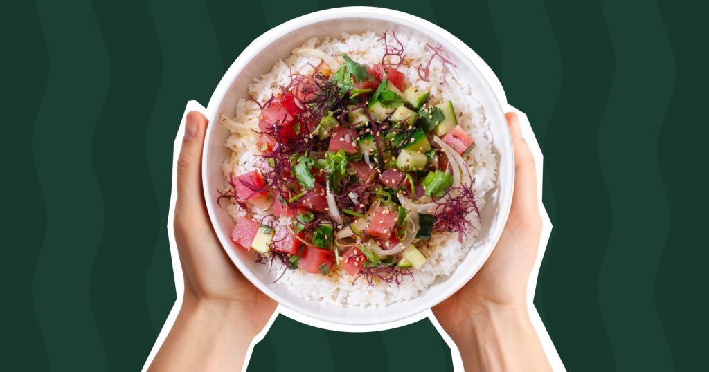 Hawaiian poké bowl protein