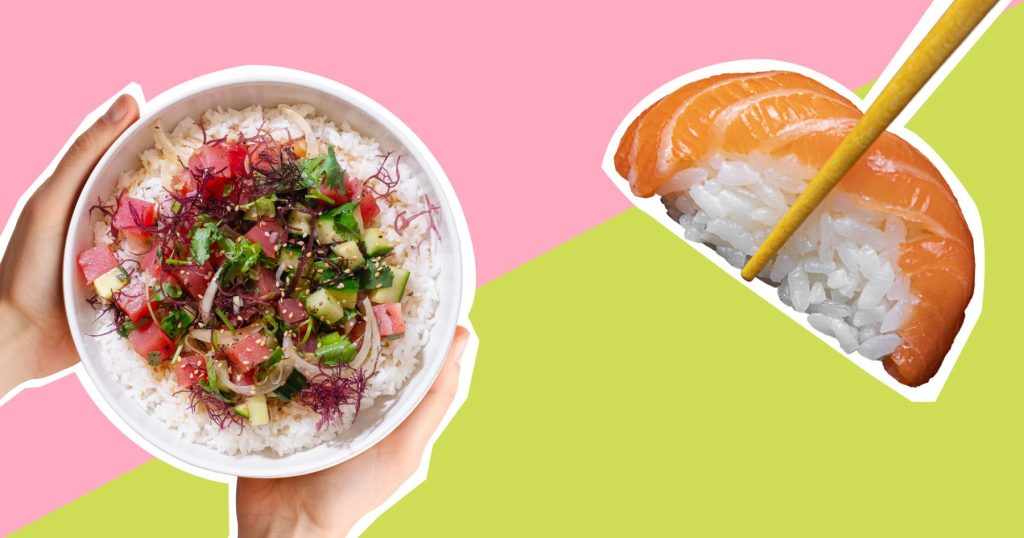 Hawaiian poké vs Japanese sushi