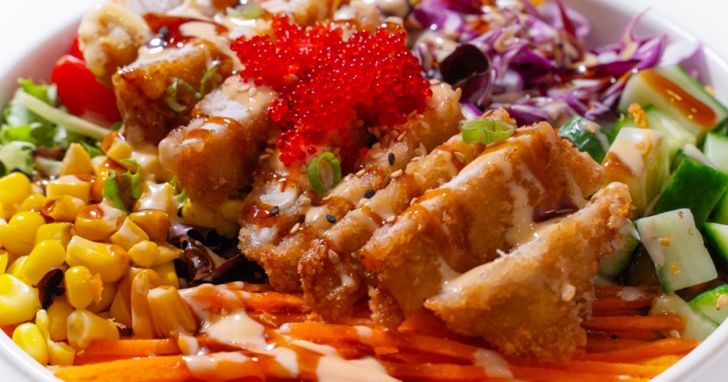 How Olu Olu Poké Serves Their Chicken Katsu Bowl