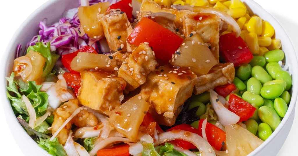 Tofu in Poké Bowl