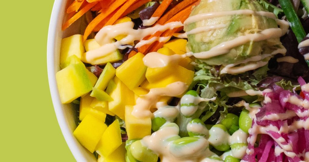 Wanna Try the Poké Bowl That Features Mango? Here's What to Order from Olu Olu
