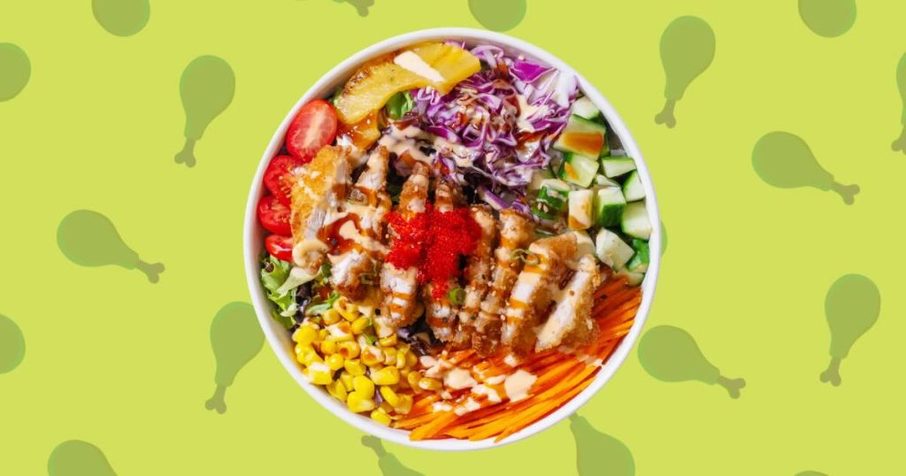 What Are the Non-Seafood Protein Options in a Poké Bowl?